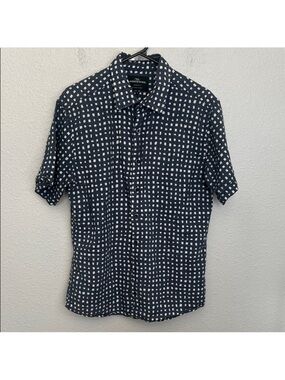 Rodd & Gunn Casual Short Sleeve Button Down Blue/White Print